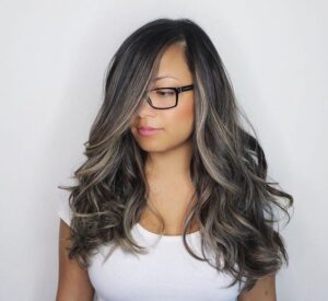 ash brunette bayalage
