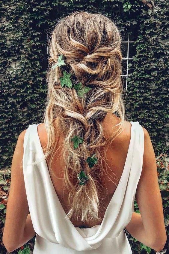 Loose Bohemian Wedding Braid