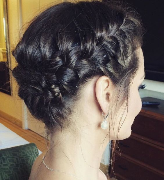 Braided Crown for Short Hair
