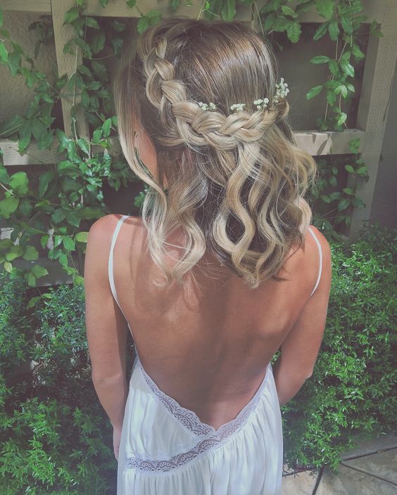 Gorgeous Half Halo Braid