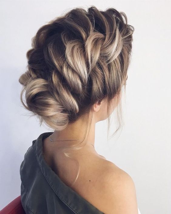 Rope Braid and Low Bun