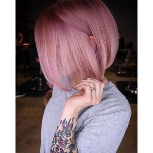 Dusty Blush Pink Bob