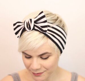 Pixie Haircut with Bow Headband