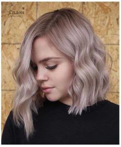 Ash Blonde Balayage and Dark Roots