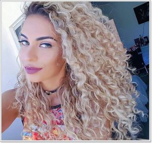 Bright Blonde Ringlet Curls