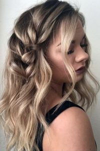 messy subtle side braid