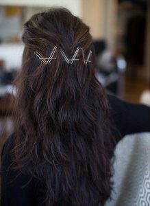 pinned festival hair