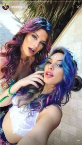 bright color hair coachella