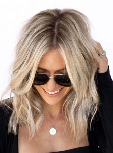 root short blonde creamy