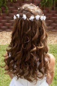 pearl flowers on quince hair