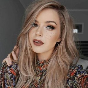 warm pink blonde