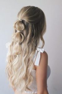 half up bubble style