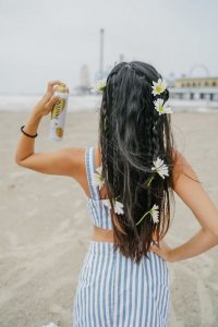 tucked flower braid