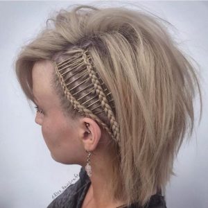 bobby pin linked braids