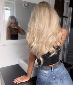 solid warm blonde