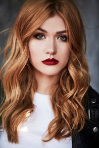 subtle red blonde mix