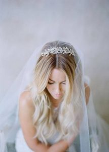 rhinestone veil piece