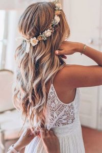 bridal floral crown