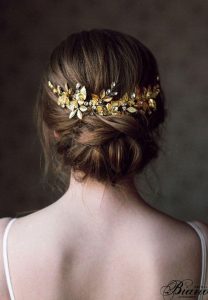 wedding bun gold piece