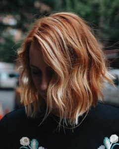 short red hair blonde