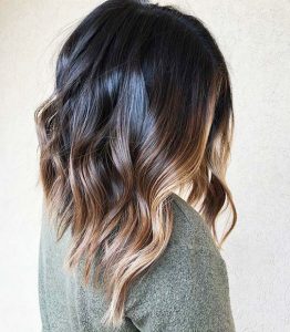 bright highlight ends brown