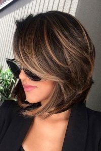 layered highlight brown