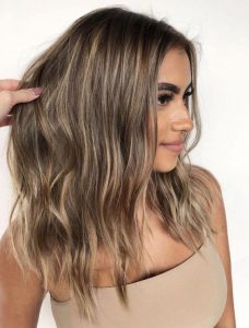 beige highlights on brown