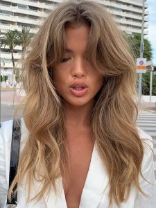 vintage caramel hair