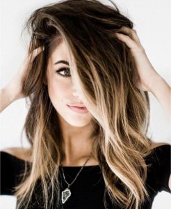 dark with blonde roots