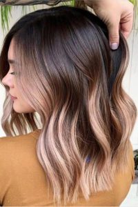 rose pink lights brown