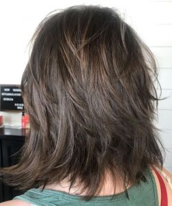feathered layered shag