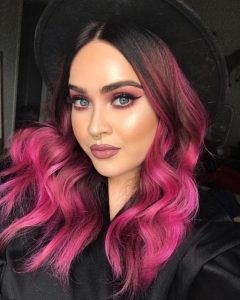 magenta pink ombre