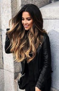 long voluminous ombre