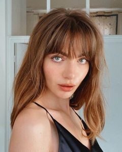 bangs straight oval