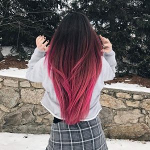 pink bottom ombre