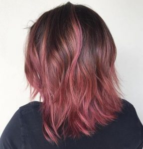 subtle pink ombre