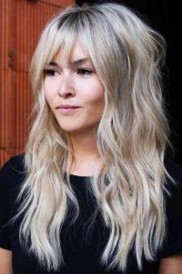 girls shag cut long