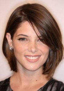 side swept bob