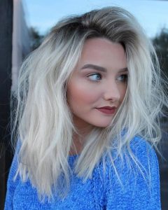 yellow blonde roots