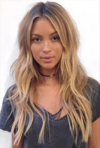 girls blonde layering