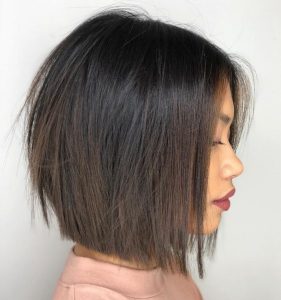 straight blunt medium lob