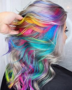 unique pop of rainbow