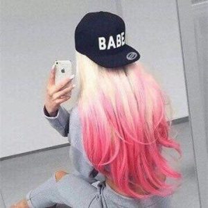 unique hot pink ombre
