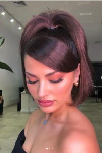 parted high pony tiktok