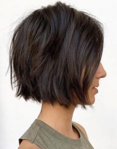 textured straight cut