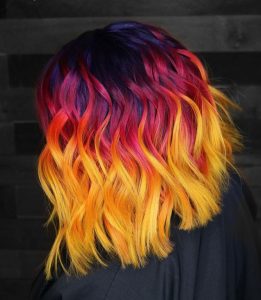 unique yellow sunset color