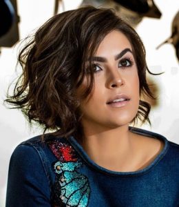 bouncy curl chin length