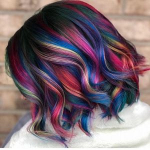 unique bright colors mixed