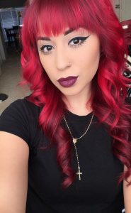 bangs ruby red