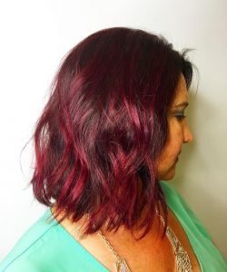 ruby red brown hair